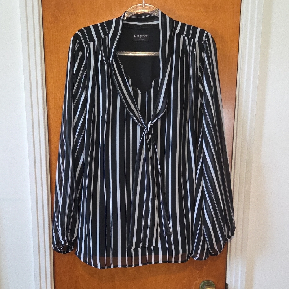 Lane Bryant Striped Blouse